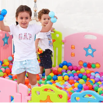 7CM 50Pcs Bebê Bolas de Plástico Piscina de Água de Oceano com ondas de Bola Crianças Nadam Poço Jogos Suave Colorido do Estresse do Ar de Bola ao ar Livre, Tendas de Brinquedos Imagem 2