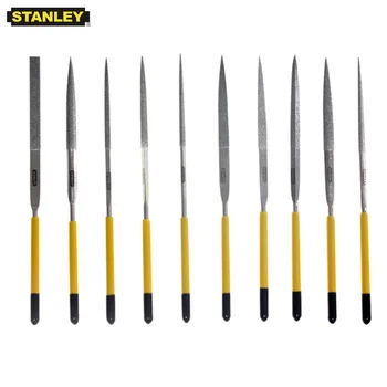 Stanley 10pcs diamond mini agulha conjunto de arquivos de polimento de ferramentas de 150 grãos de afiar a ferramenta de variados arquivos kit de metal, de vidro, de alumínio