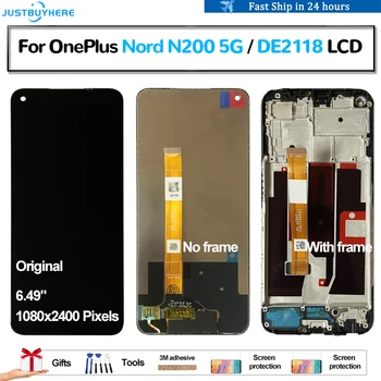 Original Para OnePlus Nord N200 5G DE2118 Pantalla Display lcd de Painel de Toque conjunto do Digitador da Tela de Substituição de Peças de Acessórios
