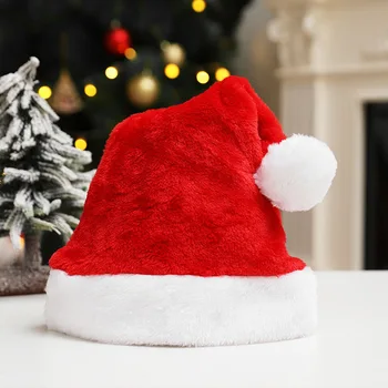 Pelúcia De Natal, Papai Noel Vermelho, Verde, Azul, Chapéu De Feliz Natal Decoração De Natal Enfeite De Natal Para Festas Feliz Ano Novo Imagem 2