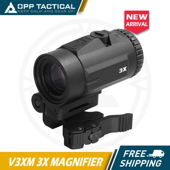 V3XM lente de aumento 3X de Vista com Interruptor para o Lado QD Absoluto Co-witnessor Terço Inferior de Montagem para o Ponto Vermelho Holográfico Visão Completa Marcas