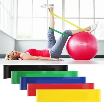 Faixas de resistência elástico do Exercício de Fitness com Equipamento de loops de borracha de Látex Yoga Ginásio de Treinamento de Força Atlética Bandas