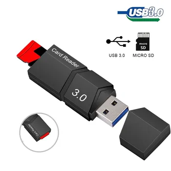 USB 3.0 Leitor de cartões Micro Unidade Flash USB Conector do Adaptador de Alta Velocidade TF leitor de cartão de memória microsd, leitor de