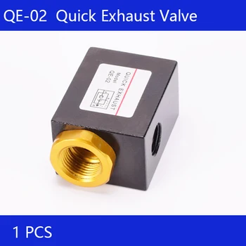 Frete grátis 1Pcs QE-02 QE-03 QE-04 Pneumático soprar fora a válvula de escape de 1/4