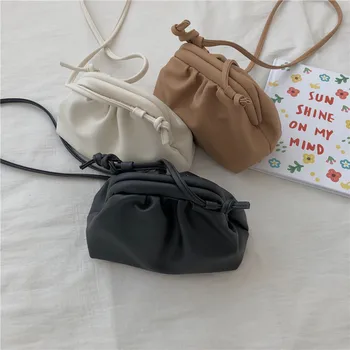 Mulheres Simples Bolinhos Saco Do Mensageiro Do Criador De Retro 2020 Moda De Nova Nuvem Feminino Crossbody Saco De Ombro Maré Bolsa Clutch Bag Imagem 2